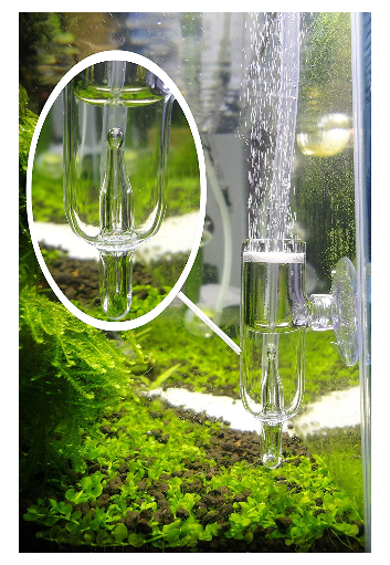 JARDLI Pollen Glass CO2 Diffuser with Bubble Counter