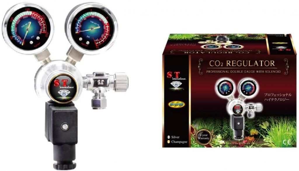 S.T. International Aquarium 2-Gauge Professional CO2 Regulator